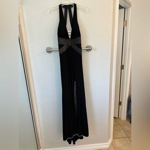 Full length black dress